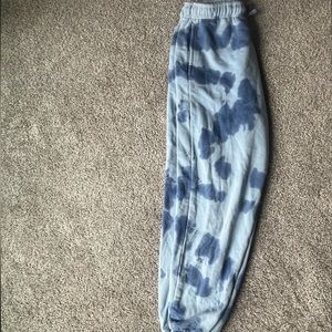 Blue tie dye Pacsun sweatpants